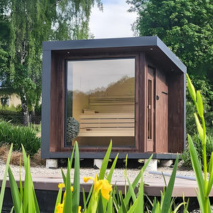 <span class=keywords><strong>Sauna</strong></span> Esterna in Cedro, Cabina <span class=keywords><strong>Sauna</strong></span> Tradizionale per 3 Persone con Tetto Panoramico, <span class=keywords><strong>Sauna</strong></span> a Botte - Product Image 4