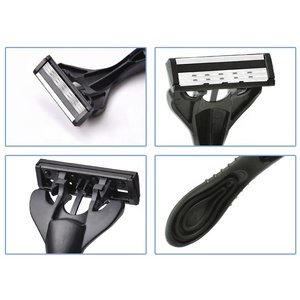 Saudi arabia oman kuwait bahrain Hot Bán Max Dao Cạo Lưỡi dao cạo <span class=keywords><strong>3</strong></span> lưỡi dao cạo dùng một lần với màu đen xử lý cho nam giới - Product Image 6