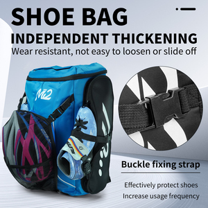 Mi2 Waterproof PU &amp; Thickened Tarp Inline Roller Skate <strong>Backpack</strong> for Adults Kids Separate Skate Compartment 30-<strong>40L</strong> Large Capacity - Product Image 6