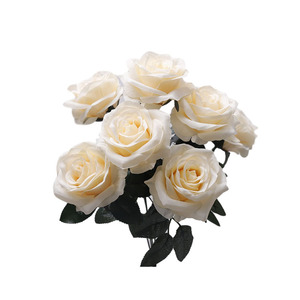 Roses en velours simulé, fleurs artificielles de haute qualité, fleurs en relief, arrangement mural de fleurs, Saint-Valentin, mariage, maison - Product Image 5