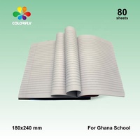 Cahier d'exercices scolaire professionnel à une ligne, 40 feuilles, Ghana