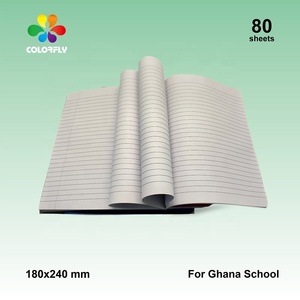 Cahier d'exercices scolaire professionnel de qualité Ghana, 40 feuilles, lignage simple - Product Image 6