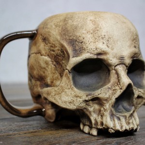 Skull <b>Mug</b> Resin <b>Halloween</b> Decoration Indoor Gift Cup - Product Image 1