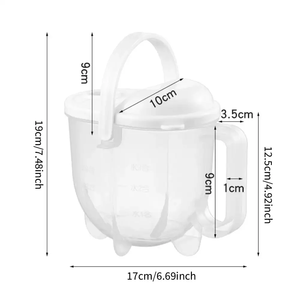 Rice Washer Creative Hand-Free Washing Rice Basin Sieve <b>Plastic</b> Bucket <b>Basket</b> With Draining Flushing Type - Product Image 6