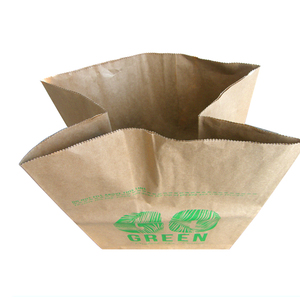 <span class=keywords><strong>Sac</strong></span> en papier Feuilles <span class=keywords><strong>Compost</strong></span> Sacs en papier kraft pour feuilles Emballage de pelouse Sacs pour mauvaises herbes 110L 30 Gallon - Product Image 6