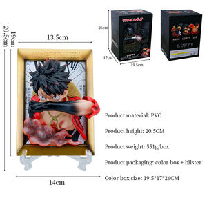 ฟิกเกอร์อนิเมะ3D บรรจุกล่องสามมิติแฟชั่นใหม่กรอบรูปงานฝีมือหนึ่งชิ้นหุ่นอะนิเมะฟิกเกอร์ Sabo <span class=keywords><strong>Luffy</strong></span> Ace - Product Image 3
