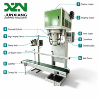 Máquina de Envasado de Gránulos Semiautomática de 10-50 KG, Controlada por PLC, Tipo Banda, Alta Productividad y Precisión