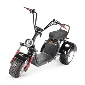 Amoto novos scooter elétricos, 3 rodas, trike, triciclo, 4000w, 40ah, tilt, modelo, inclinado, 3 rodas CP-7, eec, coc, citycoco
