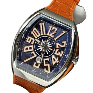 Reloj Mecánico Personalizado para Hombre, con Correa de Cuero Naranja, de Alta Gama, Automático, Nuevo - Product Image 2