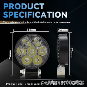 Qidewin 2.5 Inch <b>Led</b> <b>Work</b> <b>Light</b> 25w 6000lm For Car Truck Offroad Lighting - Product Image 3