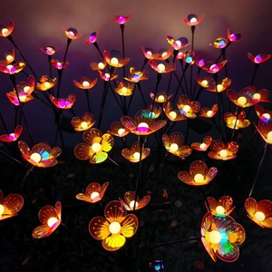 Outdoor Aluminum <b>LED</b> Lawn Light with Light Sensor & Dimmable IP65 Waterproof for Wedding Garden Courtyard Decoration - Product Image 2