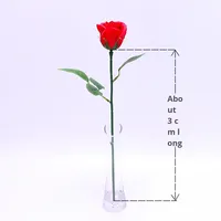 Tongkat Bunga Sabun Kawat Besi Tunggal Gaya Korea untuk Hari Valentine - Langsung dari Pabrik, Penggunaan Dalam/Luar Ruangan