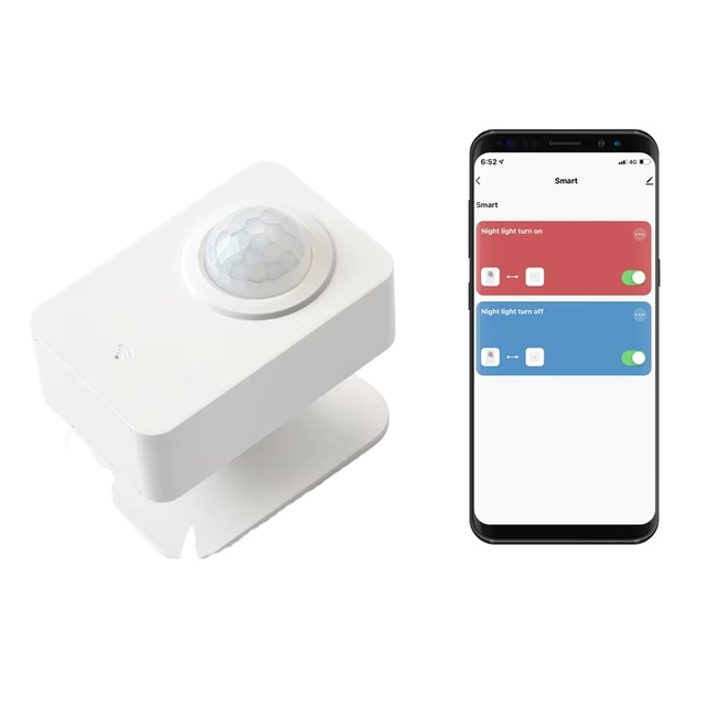 Tuya WiFi PIR Motion Sensor Infrared Detector 128 Detection Angle 10m Range EU Wireless Smart Life APP Home Security Alarm F595