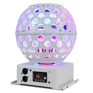 Đèn Sân Khấu Laser Pha Lê Cho DJ Xoay 4 Trong 1 DMX Đèn LED Hiệu Ứng Chùm Thanh Hộp Đêm 60W RGBW