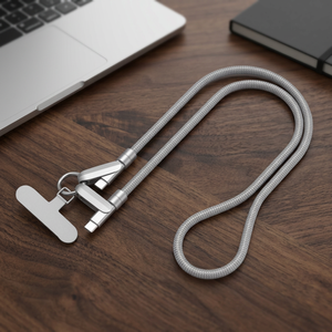 Flat USB Charging <b>Cable</b> 1M-EL-P008 Gray/Black Paper Box Fast Charging Metal Copper Wire for Mobile Phone & Computer - Product Image 2