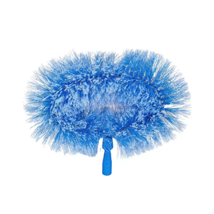 Brosse de nettoyage robuste pour toiles d'araignées au sol, avec manche extensible en PP, dépoussiéreur écologique pour coins et recoins - Product Image 2