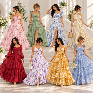 Excedente de Fábrica, Listo para Enviar, Ropa de Mujer, Vestidos de Verano, Tallas Variadas de la S a la XXL, Ropa Mujer para Mayoristas - Product Image 1