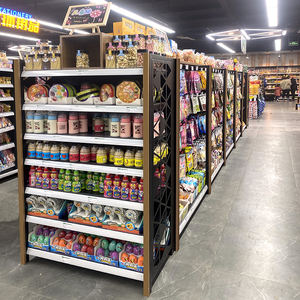 두꺼운 보드 선반 금속 전체 상점 장식 편의점 선반 소매점 캐비닛 선반 - Product Image 4