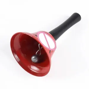 2024 Neues Design Fabrik Großhandel benutzerdefiniertes Logo und Farbe Griff Schreibtisch Glocke Kuss Anruf Glocke niedliches Party-Spielzeug Ring für eine KISS-Handglocke