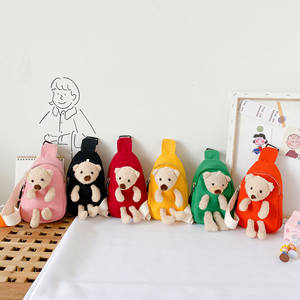 Tas bahu selempang anak perempuan, tas selempang dada beruang mewah kecil untuk anak perempuan - Product Image 2