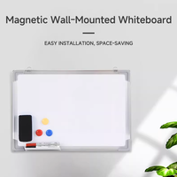 Tableau blanc magnétique épaissi de 20x30cm pour la formation au bureau et à la maison et les autocollants muraux de tableau noir pour enfants