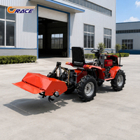Envío Gratis: Mini Tractor Multifuncional 4x4 de 18HP con Motor Diésel, Retroexcavadora, Bomba, Rodamiento y Caja de Cambios de 3 Velocidades para Jardín
