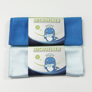 Logo personnalisé 40x40cm Chiffon de nettoyage en microfibre à <span class=keywords><strong>rayures</strong></span> Séchage rapide Serviette non pelucheuse pour lavage de voiture domestique Polissage du verre miroir - Product Image 1