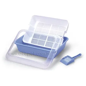 670-A Acepet Brand New Großhandel Indoor Bunte Sieb pfanne Katzen toilette Easy Clean Tray