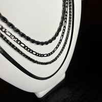 Productos populares Collar de serpiente plana de herradura cubana de acero inoxidable Cadena de cuerda torcida de oro de 18K Collar de cadena de nudo grueso para mujer