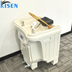 ชุดอ่างสระผมแบบพกพา Kisen Fashion Design 2026 รุ่น Top 2 Tanks System ฐานสูง 80 ซม. สำหรับเตียงนวดสปา - Product Image 4