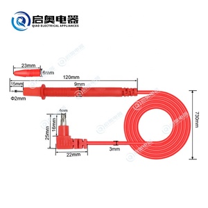 Multimeter Digital kabel tes Probe pena 1000v 10A PVC penguji kabel konduktor tembaga terisolasi pena timah Probe kawat - Product Image 2