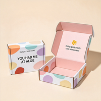 Boîte d'emballage personnalisée pour produits de soin de la peau, impression numérique, production en 72h, boîte d'expédition en carton imperméable, anti-écrasement