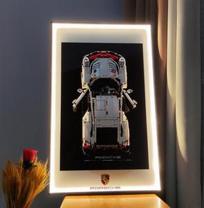 Cadres Photo Muraux Modernes en Blocs de Construction Compatibles Lego, Décoratifs en Métal pour Voitures Lego Porsche 911, Ferrari, Mercedes-Benz - Product Image 3