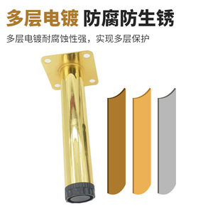 Pieds <span class=keywords><strong>de</strong></span> meubles Boxuanya en métal réglables, support noir, or, bronze, pour canapé, <span class=keywords><strong>table</strong></span> basse, design moderne et simple - Product Image 3