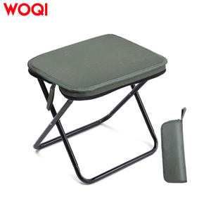 Tabouret pliant portable Woqi 33x26.7x32 cm, tissu Oxford, structure en fer, capacité 100 kg, pour camping, pêche, randonnée, usage extérieur - Product Image 1