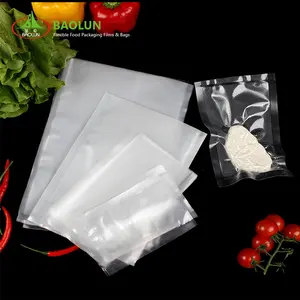 Yüksek kaliteli özelleştirilmiş şeffaf ve kabartmalı yeniden kullanılabilir vakum galon yiyecek çantası depolama FoodSaver