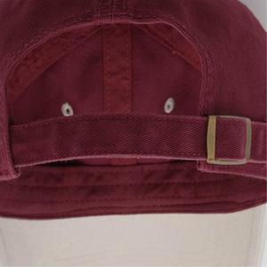 Casquette de golf à 6 panneaux avec logo brodé bicolore, casquette de baseball en sergé de coton avec logo personnalisé, noire - Product Image 6