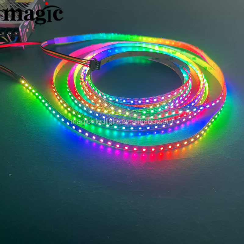 16 Bit WS2816C 120LED/M SMD2121 Dream Color Light DC5V Programmable GBR RGB Digital Addressable Pixel Smart LED Strip