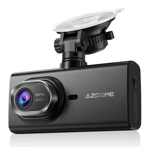 Azdome 4" Screen 4K Ultra HD WiFi Car Dash Cam 3840*2160p Car Dashcam 3 Channel Car Dash Camera Universal Motion Detection GPS