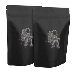 Tùy chỉnh in Ziplock có nắp kéo đứng lên túi nhôm lá đen bao bì nhựa mùi bằng chứng 3.5G 3.5 Túi Mylar có logo - Product Image 2