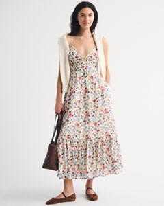 LE DUO Vestido de verano con tirantes finos y estampado floral para mujer - Product Image 1