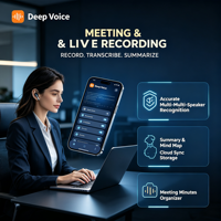 Servicios de Desarrollo de Aplicaciones Móviles con Voz Profunda, Aplicación de Traductor con IA para Traducción Global y Grabación Inteligente para Viajeros