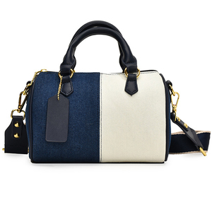 <span class=keywords><strong>Sac</strong></span> à bandoulière en denim vintage 2025 avec coutures contrastées et fermeture éclair, <span class=keywords><strong>sac</strong></span> à <span class=keywords><strong>main</strong></span> pour le travail à une épaule - Product Image 3