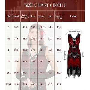 Robes des années 1920 pour femmes, <span class=keywords><strong>robe</strong></span> flapper, dentelle, éventail, plumes, bandeau, paillettes, perles, franges, accessoires des années <span class=keywords><strong>20</strong></span>, costume vintage mafia - Product Image 3