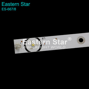 Tira de Retroiluminación LED para TV ES-667 MS-L2383 <span class=keywords><strong>V1</strong></span> para <span class=keywords><strong>FOX</strong></span> 43DLE172/43DLE178, Tira de Luz LED para TV, 3 Piezas/Juego, 829 mm - Product Image 5