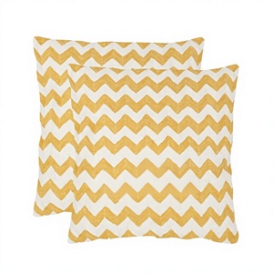 Nuevo Zig Zag lana hecho a mano Crewel bordado Cadena de lana cosida funda de cojín para sofá sala de estar producto de Venta caliente - Product Image 1
