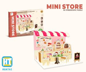 Rompecabezas 3D de Papel HTL, Set de Escenas en Miniatura DIY, Serie de Habitaciones Infantiles, Rompecabezas Educativo de Ensamblaje, Venta al Por Mayor, CPC CE - Product Image 2