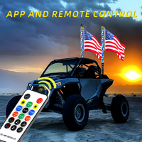 Nouvelles lumières d'ambiance spirales irisées étanches, feux d'avertissement pour poteaux de drapeau tout-terrain, pour camionnettes et autres accessoires d'éclairage automobile