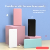 Vender bien Mini Power Bank 10000mAh Dual Usb Cargador portátil Ultra Slim Powerbanks para móvil con 2 puertos USB