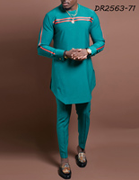 2025 ropa larga africana para hombre, traje de poliéster para hombre, Tops, camisa, pantalones, conjunto de 2 piezas, vestidos de boda africanos de poliéster de talla grande 4XL